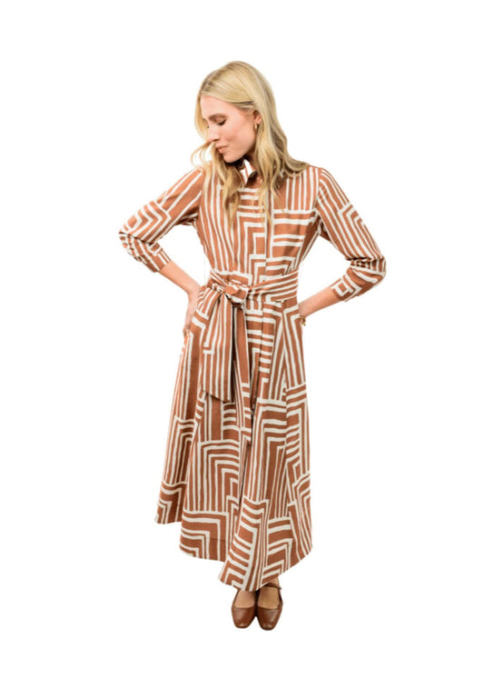 Graphic Midi Shirt Dress by Uncle Frank Ivy Jane Dress S