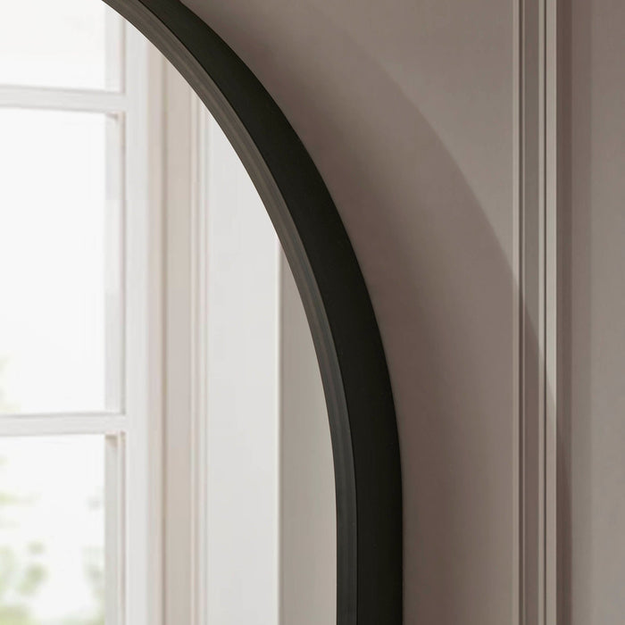 Oval Wall Mirror - Black - DUSK