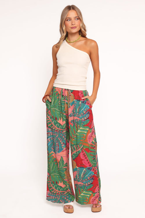 Charly Wide Leg Pant - Calypso Coral