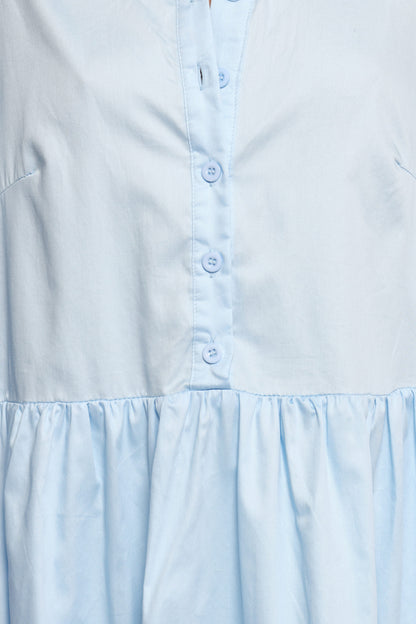 Carlotta Long Sleeve Mini Dress - Blue