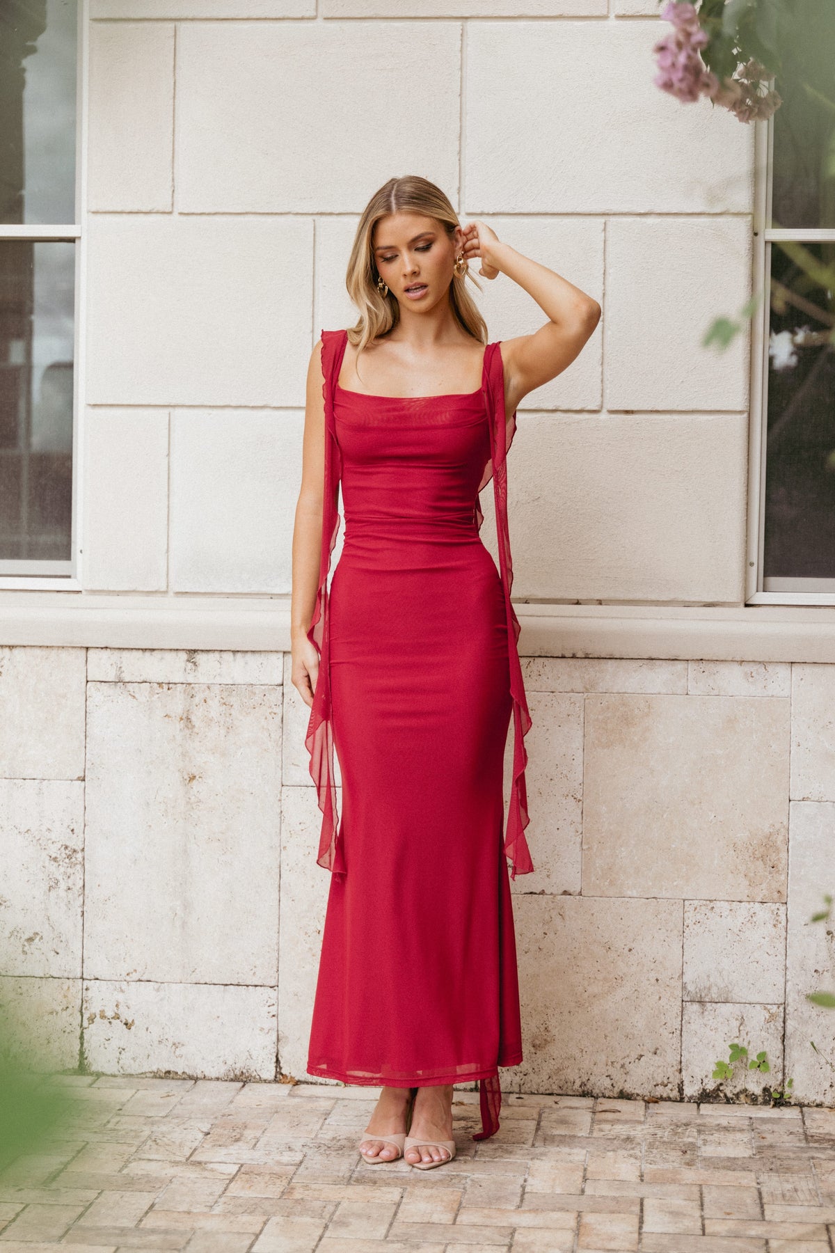 Chiara Maxi Dress - Red