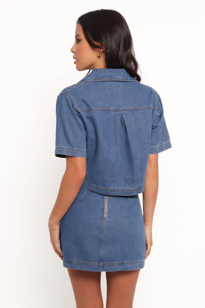Cera Two Piece Set - Medium Denim