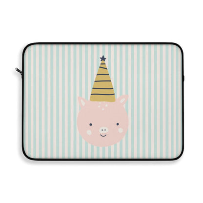 Kids Laptop Sleeve Neutral Pig, Kids Tablet Cover iPad Sleeve, IT Accessories