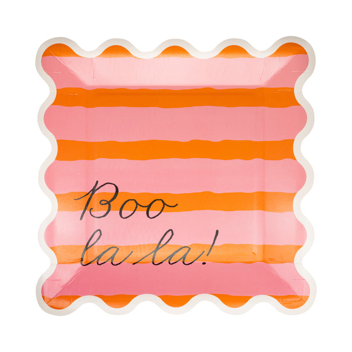 Presale: PINK & ORANGE BOO LA LA PAPER PLATE