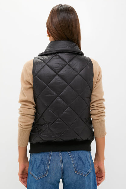 Black Jackson Quilted Vest