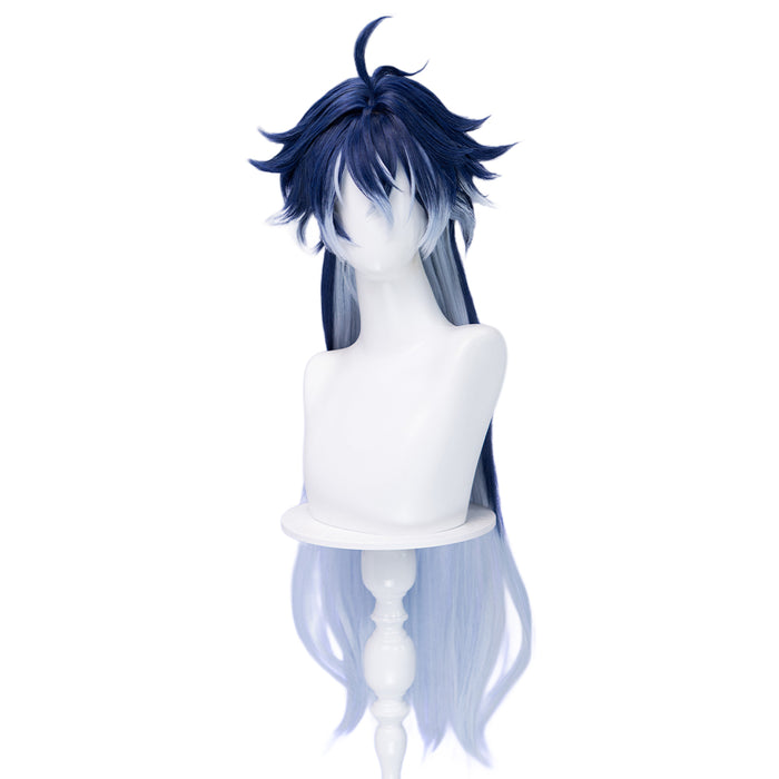 【Ready For Ship】DokiDoki Game Genshin Impact Cosplay Flins Wig Long Blue Gradient Hair Song of the Welkin Moon