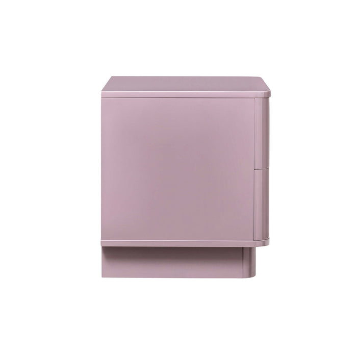 Romilly 2 Drawer Bedside Table - Violet Ice - DUSK