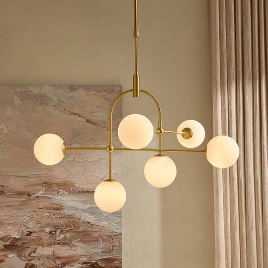 Rowan Brushed Gold Ceiling Light - Gold - DUSK