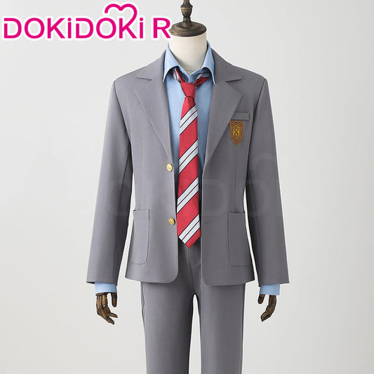 【Size XS-XL】DokiDoki-R Anime Your Lie in April Cosplay Kousei Arima Costume Uniform