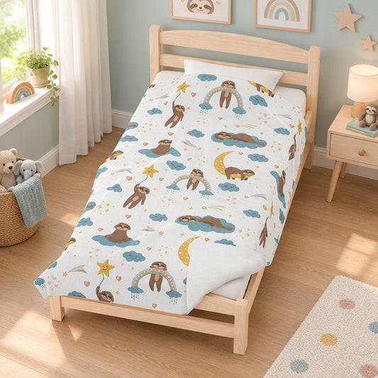 Kids Blanket Sloth, Nursery Bedding, Baby Blanket, Baby Bedding | Pippa + June