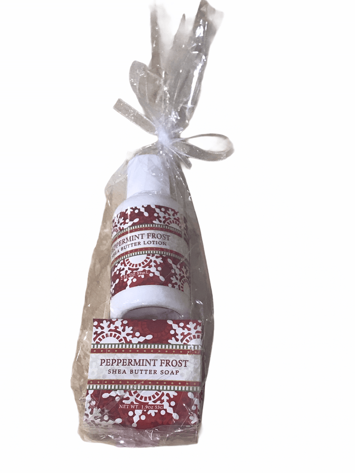 Soap/Lotion Stocking Stuffer Combo Greenwich Trading Company BODY Peppermint Frost (shea)