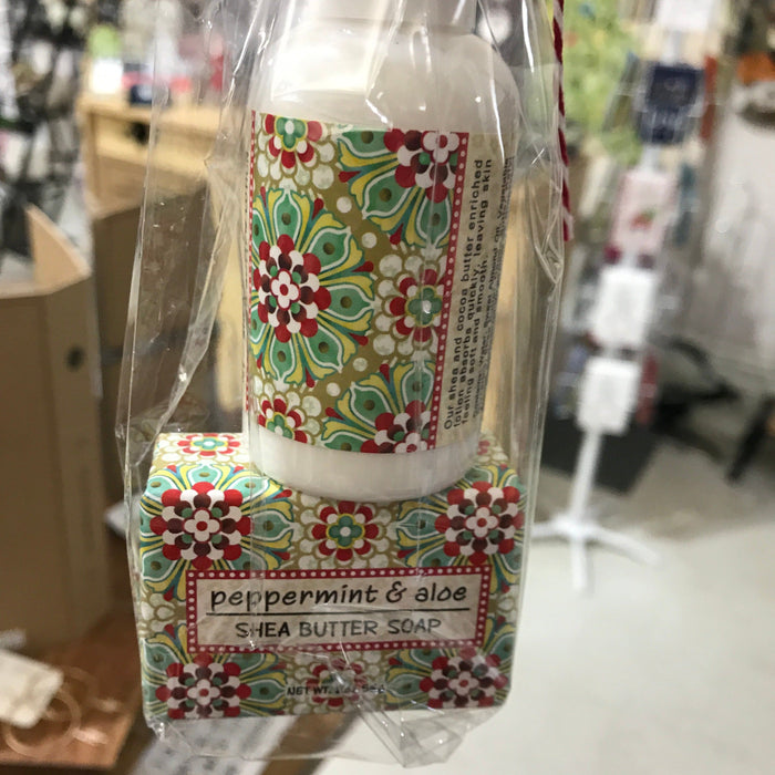 Soap/Lotion Stocking Stuffer Combo Greenwich Trading Company BODY Peppermint Aloe