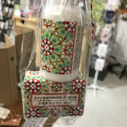 Soap/Lotion Stocking Stuffer Combo Greenwich Trading Company BODY Peppermint Aloe