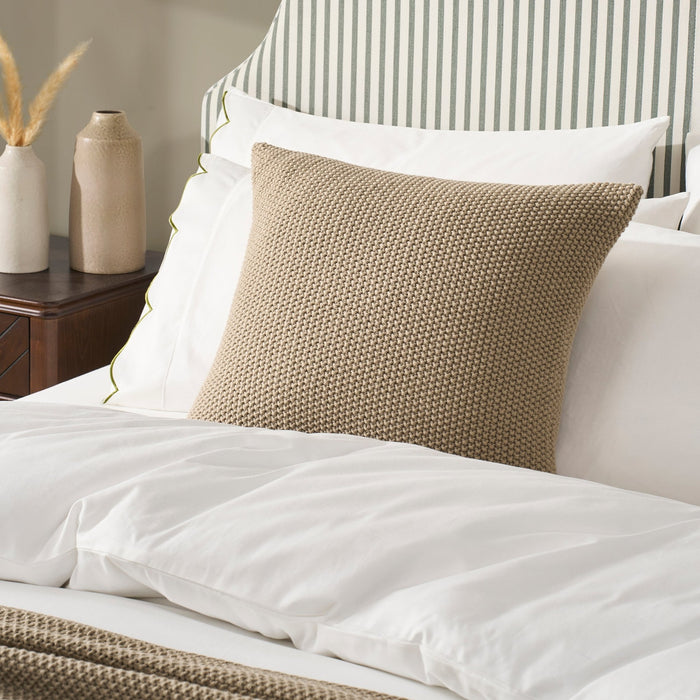 St Ives Light Weight Knit Cushion Cover - Taupe - DUSK
