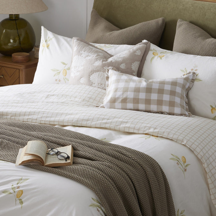 St Ives Lightweight Knit Cushion Cover - Taupe - DUSK