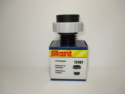 STANT FUEL CAP ADAPTER 12407, BLACK WITH WHITE RING
