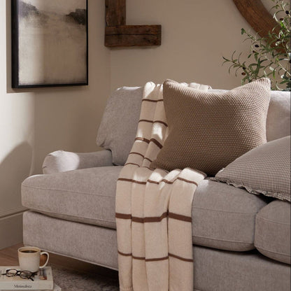 St Ives Heavyweight Knit Sofa Cushion Cover - Taupe - DUSK
