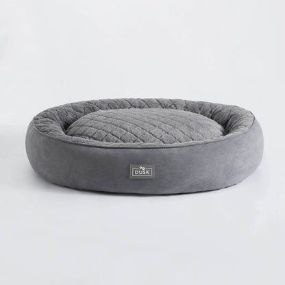 Super Soft Faux Fur Dog Bed - Charcoal - DUSK
