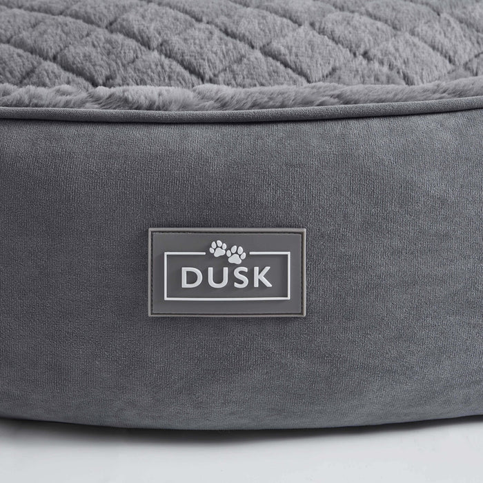 Super Soft Faux Fur Dog Bed - Charcoal - DUSK