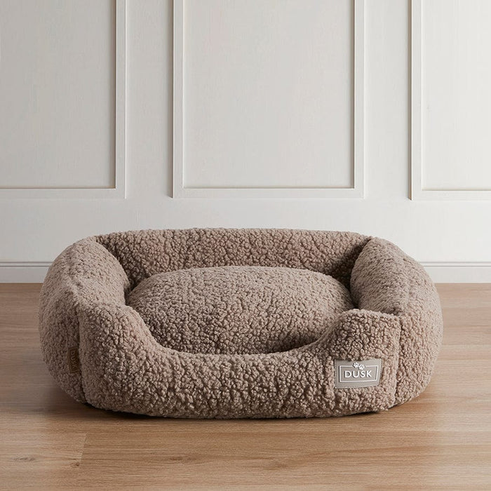 Teddy Basket Dog Bed - Taupe - DUSK