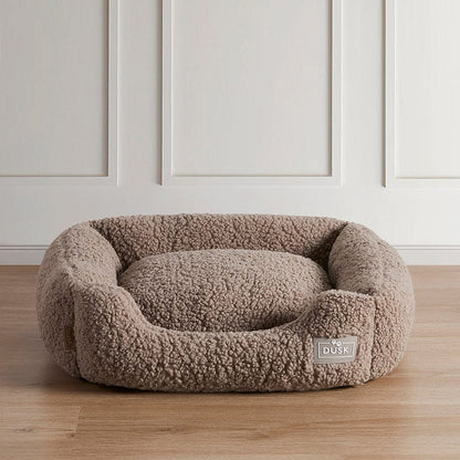 Teddy Basket Dog Bed - Taupe - DUSK