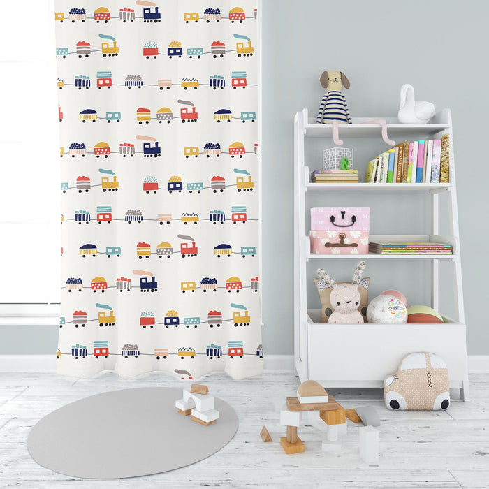 Boys Blackout Curtain Panels Transport Train, Boys Bedroom Window Curtains, Boys Window Panels, Boys Window Coverings, Boys Bedroom Curtains, Boys Nursery Curtains Made in the USA | Pippa + June