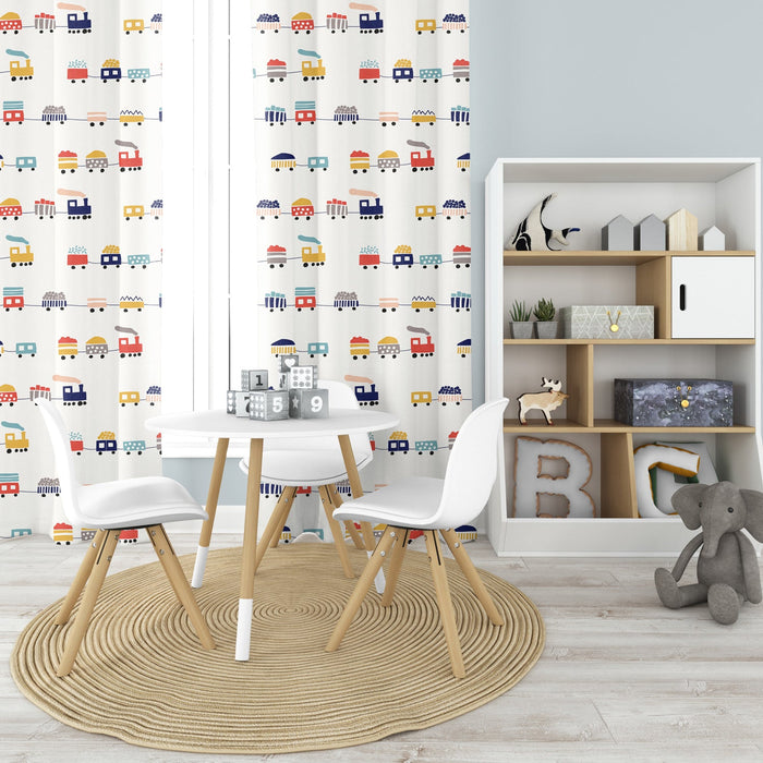 Boys Blackout Curtain Panels Transport Train, Boys Bedroom Window Curtains, Boys Window Panels, Boys Window Coverings, Boys Bedroom Curtains, Boys Nursery Curtains Made in the USA | Pippa + June