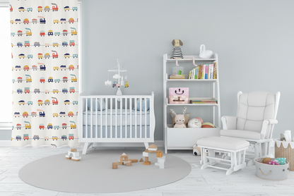 Boys Blackout Curtain Panels Transport Train, Boys Bedroom Window Curtains, Boys Window Panels, Boys Window Coverings, Boys Bedroom Curtains, Boys Nursery Curtains Made in the USA | Pippa + June