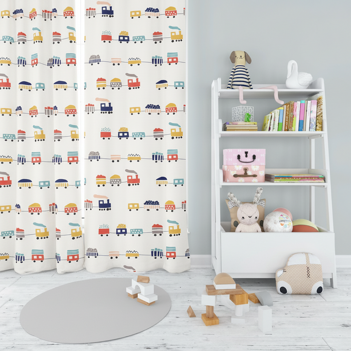 Boys Blackout Curtain Panels Transport Train, Boys Bedroom Window Curtains, Boys Window Panels, Boys Window Coverings, Boys Bedroom Curtains, Boys Nursery Curtains Made in the USA | Pippa + June