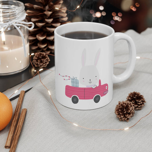 Kids Ceramic Mug Car Red, Boys Cups, Boys Tabletop, Boys Drinkware | Pippa + June