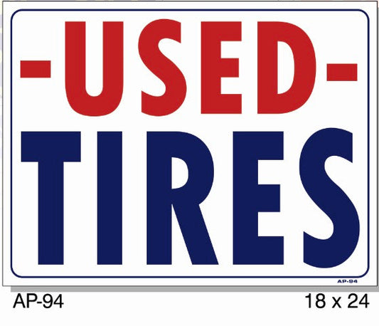 Used Tires Sign, AP-94