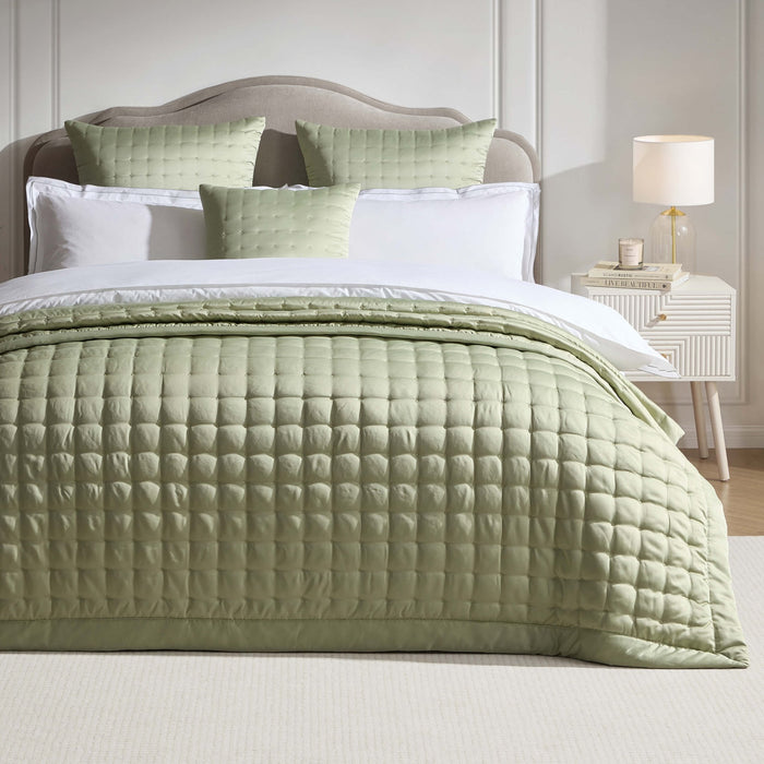 Vienna Quilted Bedspread 2.5m x 2.6m - Sage - DUSK
