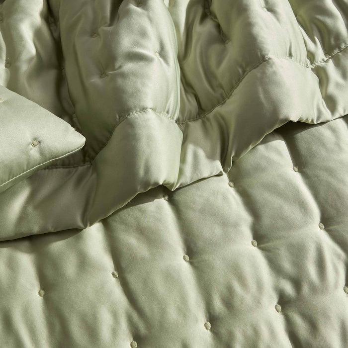 Vienna Quilted Bedspread 2.5m x 2.6m - Sage - DUSK
