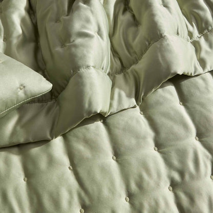 Vienna Quilted Bedspread 2.5m x 2.6m - Sage - DUSK