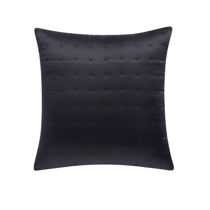 Vienna Quilted Cushion Cover - Black - DUSK