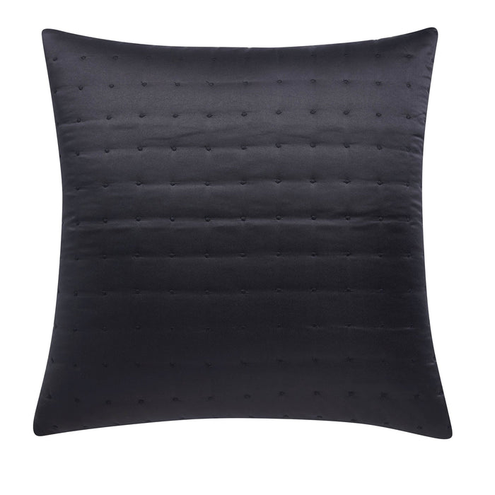 Vienna Quilted Cushion Cover - Black - DUSK