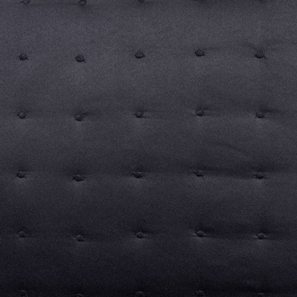 Vienna Quilted Cushion Cover - Black - DUSK