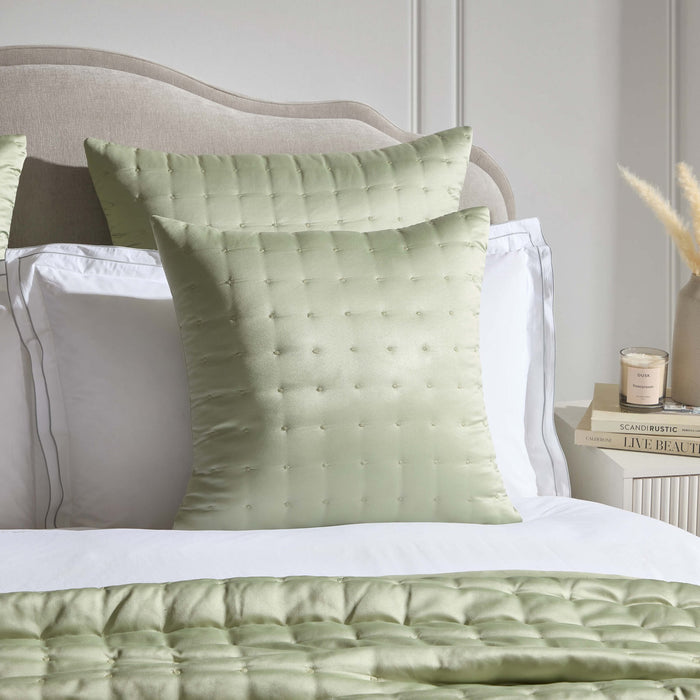 Vienna Quilted Cushion Cover - Sage - DUSK